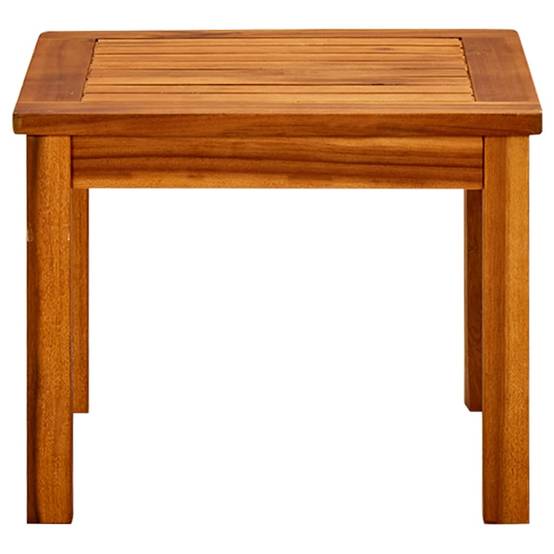 ComfortXL - Petite Table Basse Carrée de Jardin 45cm en Bois d'Acacia Massif Huilé à Lattes – ComfortXL Outdoor Living - Image 3