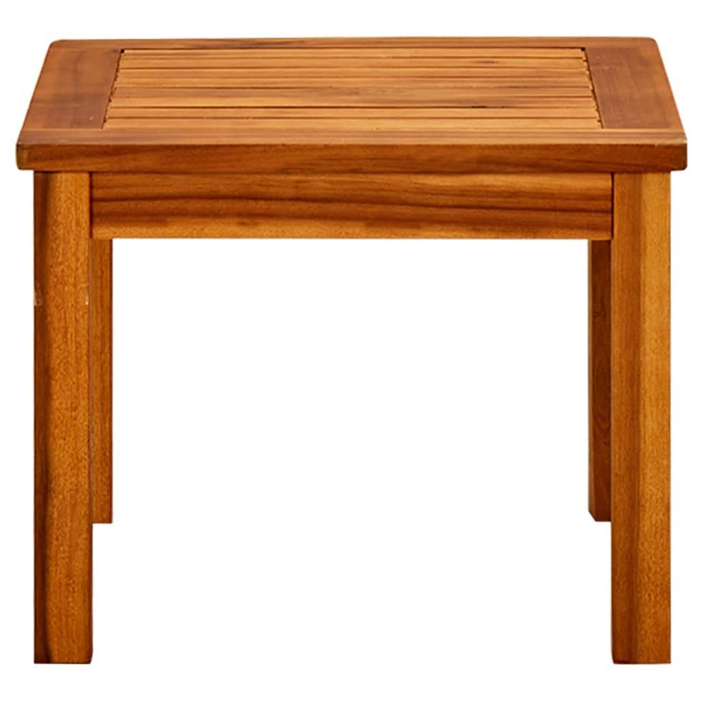 ComfortXL - Petite Table Basse Carrée de Jardin 45cm en Bois d'Acacia Massif Huilé à Lattes – ComfortXL Outdoor Living - Image 3