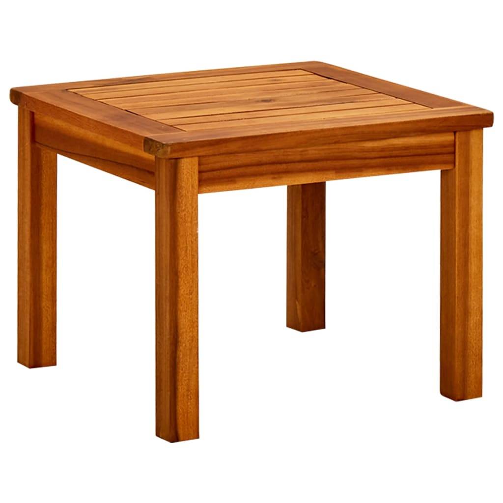 ComfortXL - Petite Table Basse Carrée de Jardin 45cm en Bois d'Acacia Massif Huilé à Lattes – ComfortXL Outdoor Living - Image 1