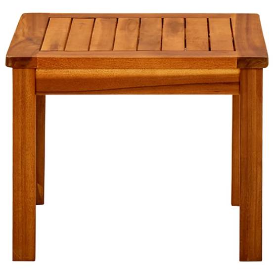 ComfortXL - Petite Table Basse Carrée de Jardin 45cm en Bois d'Acacia Massif Huilé à Lattes – ComfortXL Outdoor Living - Image 2