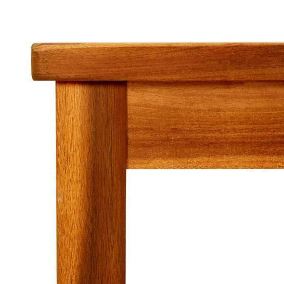 ComfortXL - Petite Table Basse Carrée de Jardin 45cm en Bois d'Acacia Massif Huilé à Lattes – ComfortXL Outdoor Living - Image 5