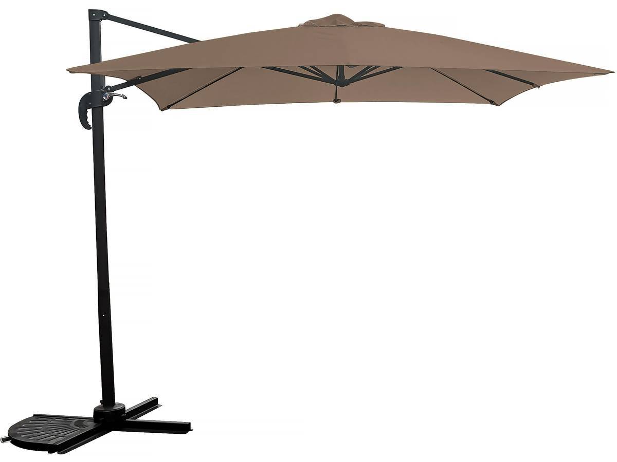 Parasol Jardin Déporté "soleil" - Carré - 2.5 X 2.5 M - Taupe -habitat Et Jardin - Imagen 1