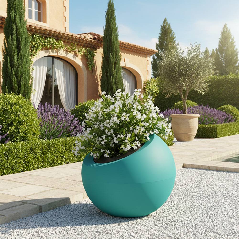 Pot de fleurs dolce vita 300l - plast'up rotomoulage - Image 2