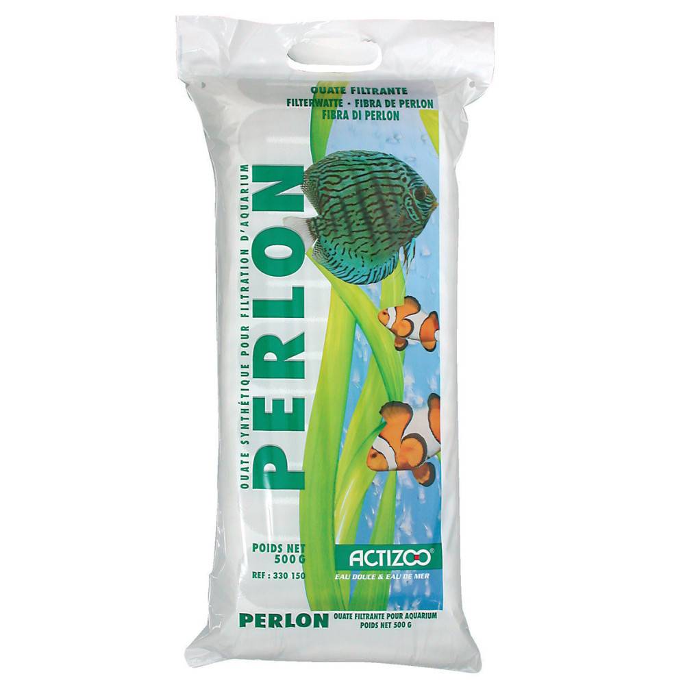 animallparadise - Ouate synthétique PERLON pour filtration d'aquarium 500 g