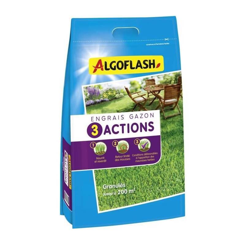 Algoflash Naturasol - Algoflash Naturasol Engrais Gazon - 3 Actions - 10 Kg - Image 2
