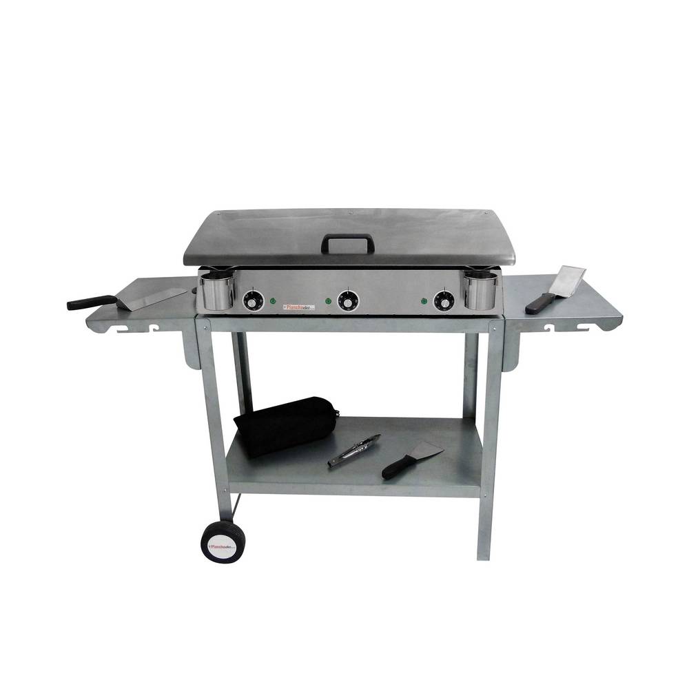 Planchaelec - Pack plancha électrique PLANCHAELEC LUX 830 INOX - CHARIOT ODEON 830 - Image 2