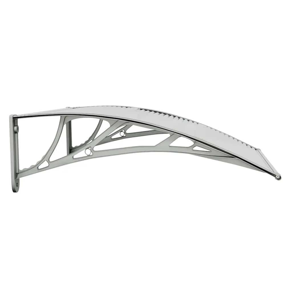 Maison Chic - Store banne | Auvent de porte gris et transparent 80 x 75 cm en polycarbonate Maison Chic - Image 5