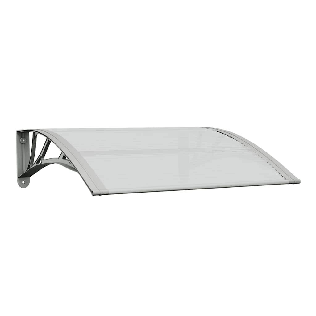 Maison Chic - Store banne | Auvent de porte gris et transparent 80 x 75 cm en polycarbonate Maison Chic - Image 1