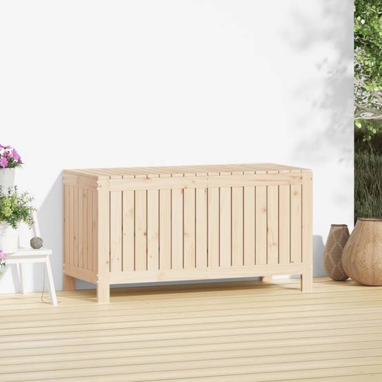 Coffre de rangement - Boîte de rangement extérieure - Coffre de jardin 115x49x60 cm Bois massif de pin - Image 3