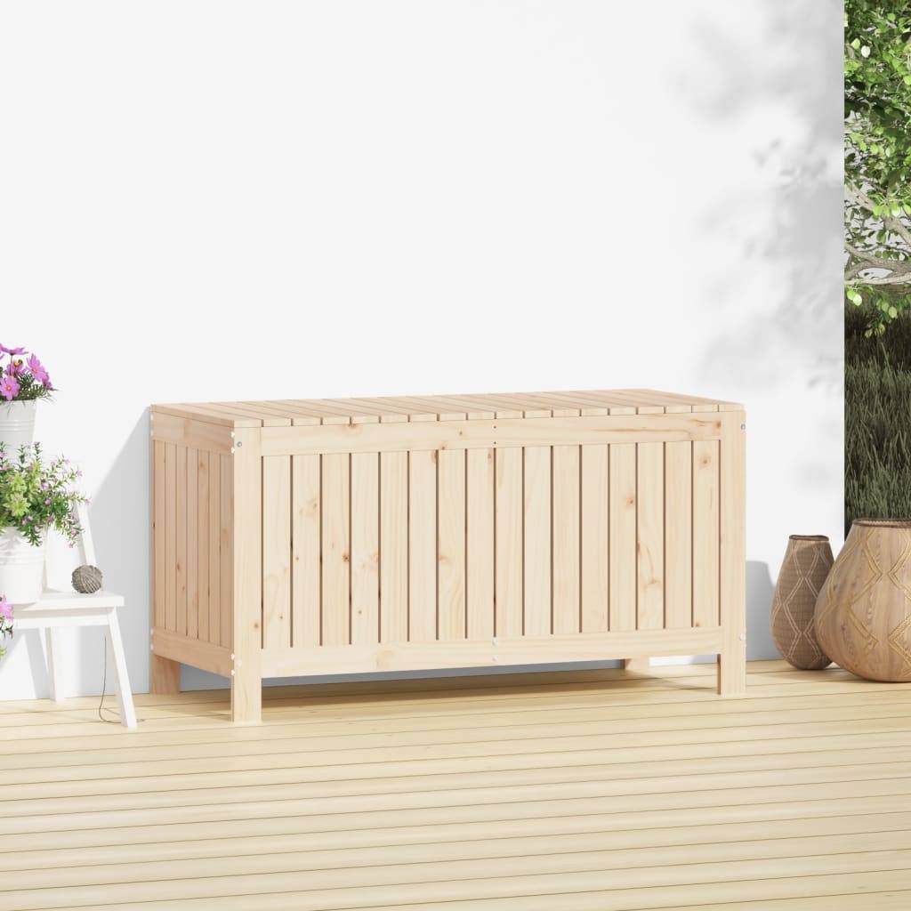Coffre de rangement - Boîte de rangement extérieure - Coffre de jardin 115x49x60 cm Bois massif de pin - Image 3