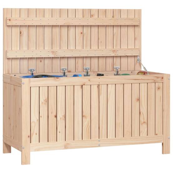 Coffre de rangement - Boîte de rangement extérieure - Coffre de jardin 115x49x60 cm Bois massif de pin - Image 4