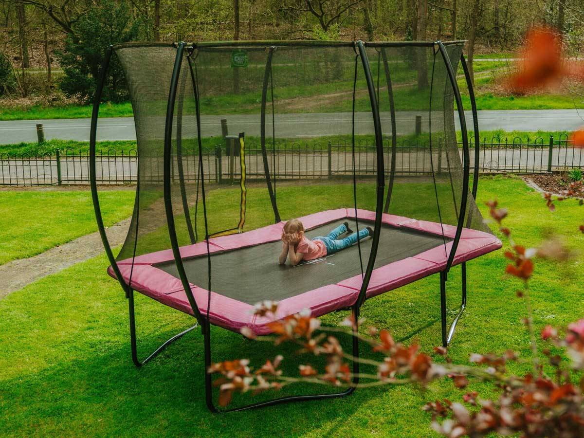 Exit Toys - Trampoline Silhouette rectangulaire 244 x 366 cm Rose - Exit Toys - Image 3