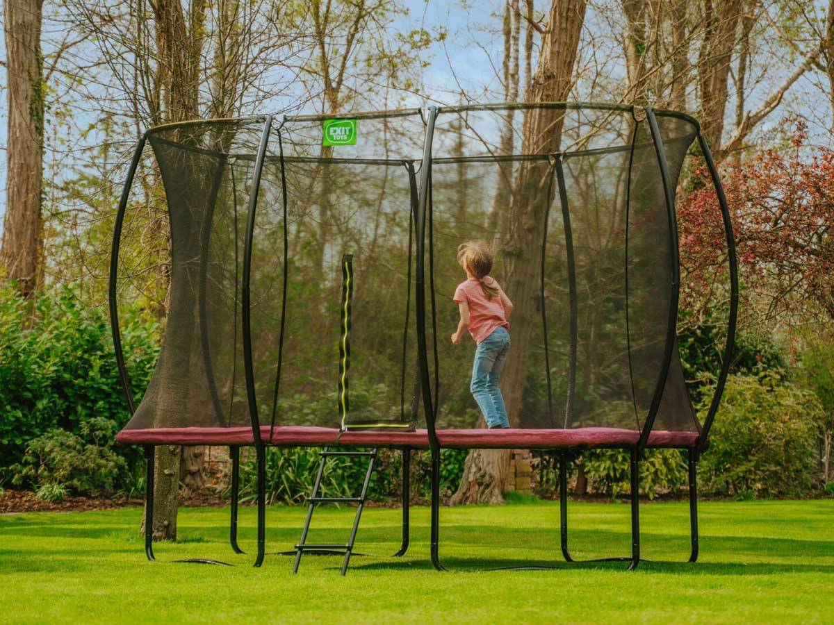 Exit Toys - Trampoline Silhouette rectangulaire 244 x 366 cm Rose - Exit Toys - Image 1