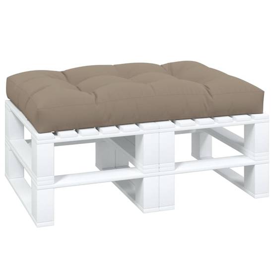 Coussin en palette Taupe 120 X 80 cm - Prolenta Premium - Image 3