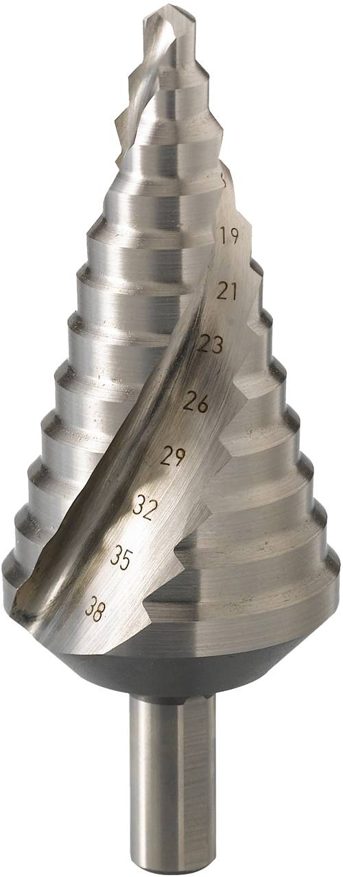Foret étagé à double tranchant 4 à 12mm queue cylindrique - SAM OUTILLAGE - FEL-1