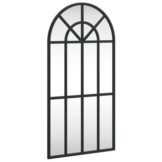 Maison Chic - Miroir mural - Miroir décoratif noir 30x60 cm arche fer - Image 1