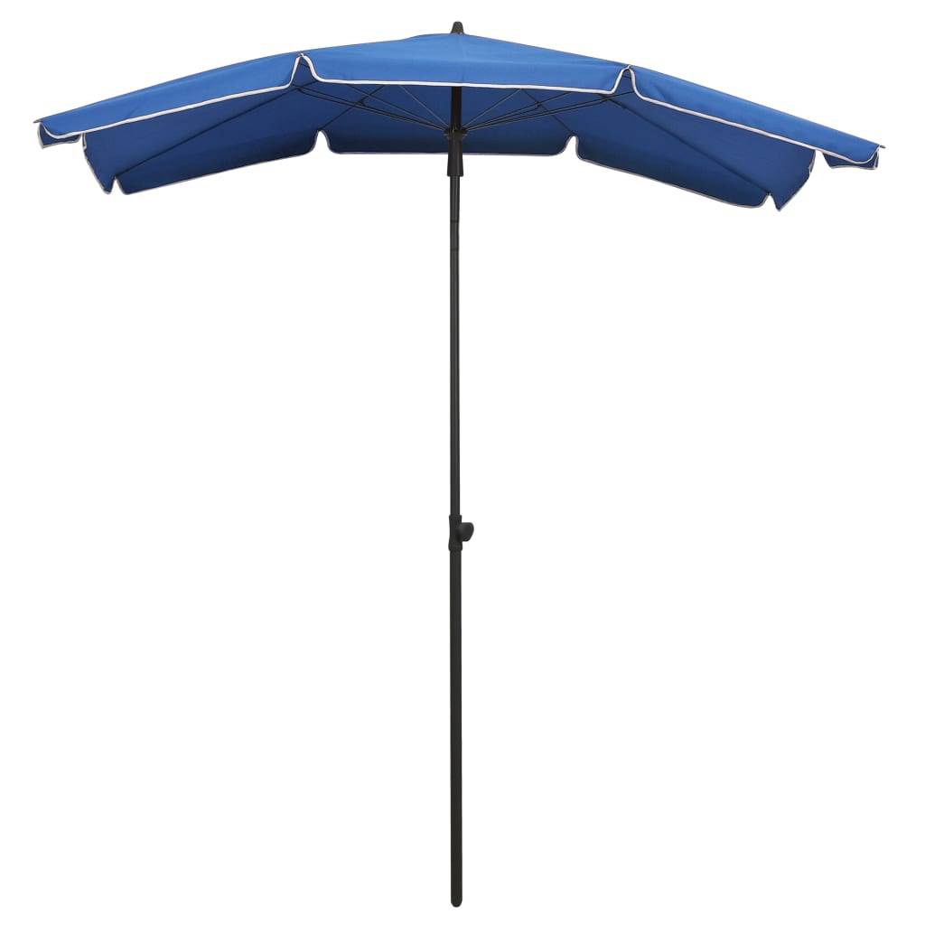 Helloshop26 - Parasol de jardin avec mât 200 x 130 cm bleu azuré - Imagen 2