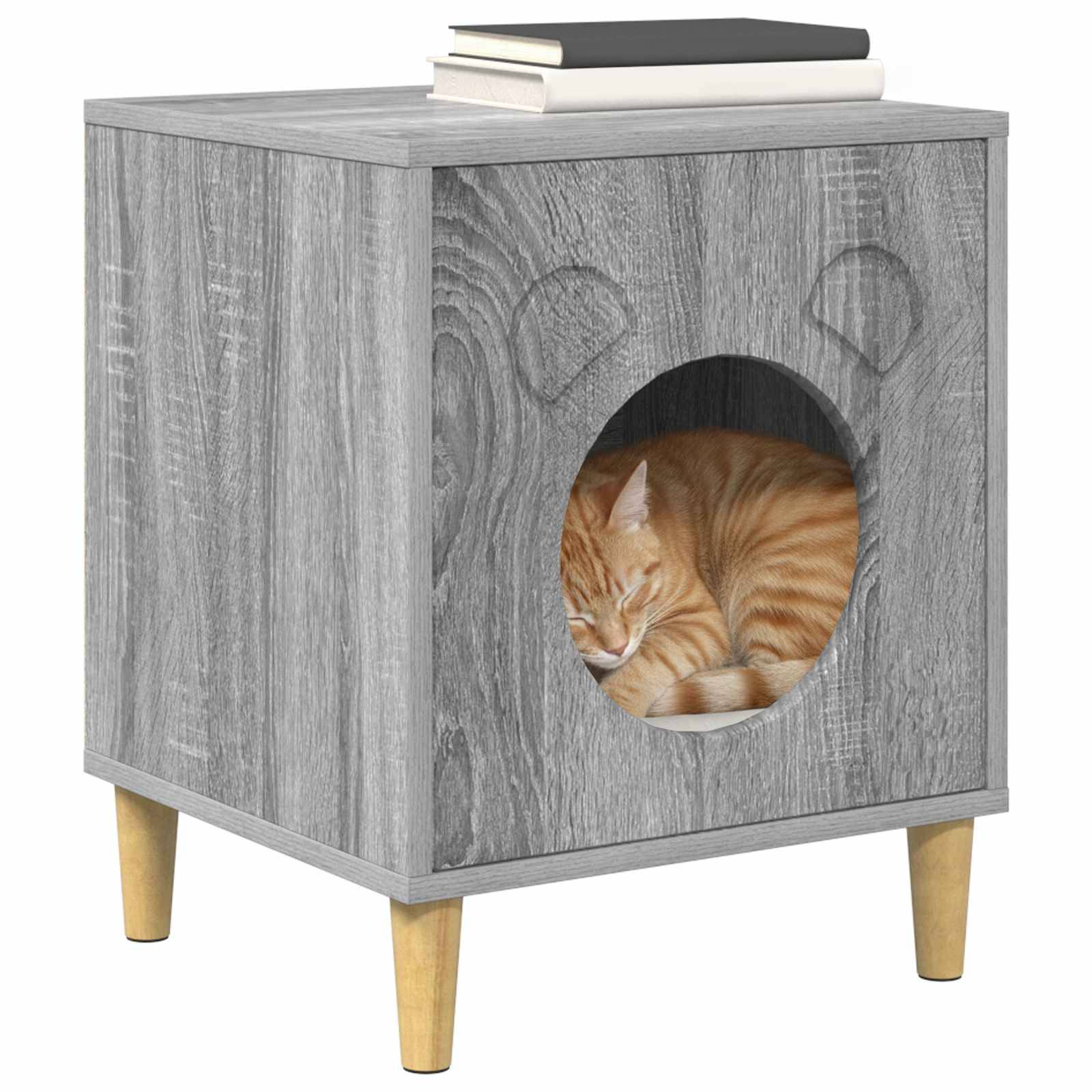 Cube Chat Design Gris Sonoma Repos 53cm pour Chat Ventilé Confortable - ComfortXL Outdoor Living - Image 3
