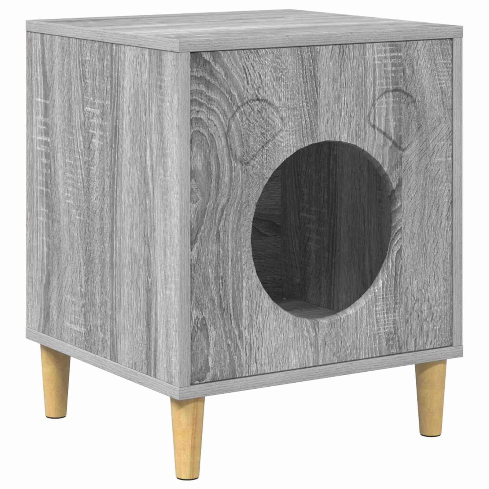 Cube Chat Design Gris Sonoma Repos 53cm pour Chat Ventilé Confortable - ComfortXL Outdoor Living - Image 2