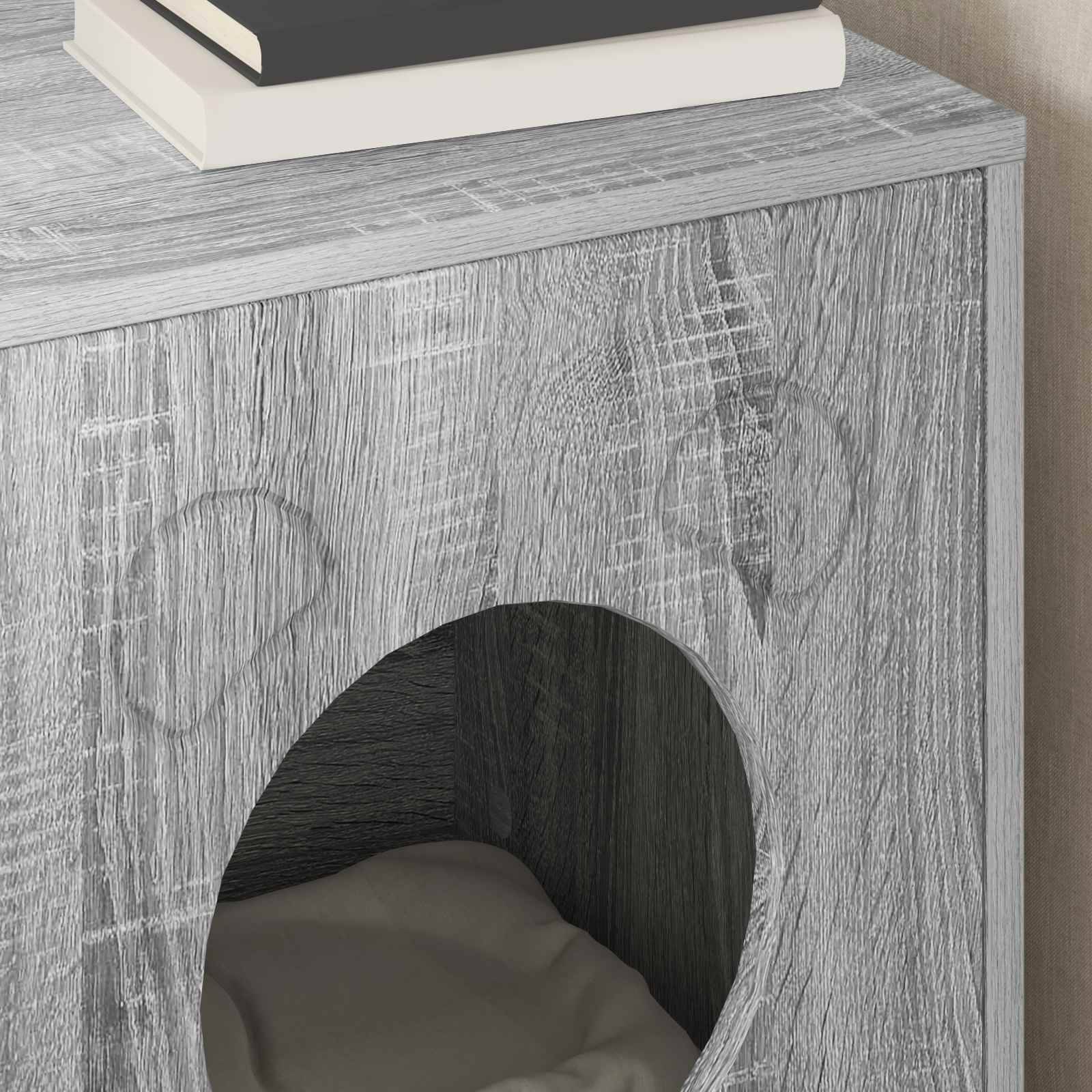 Cube Chat Design Gris Sonoma Repos 53cm pour Chat Ventilé Confortable - ComfortXL Outdoor Living - Image 4