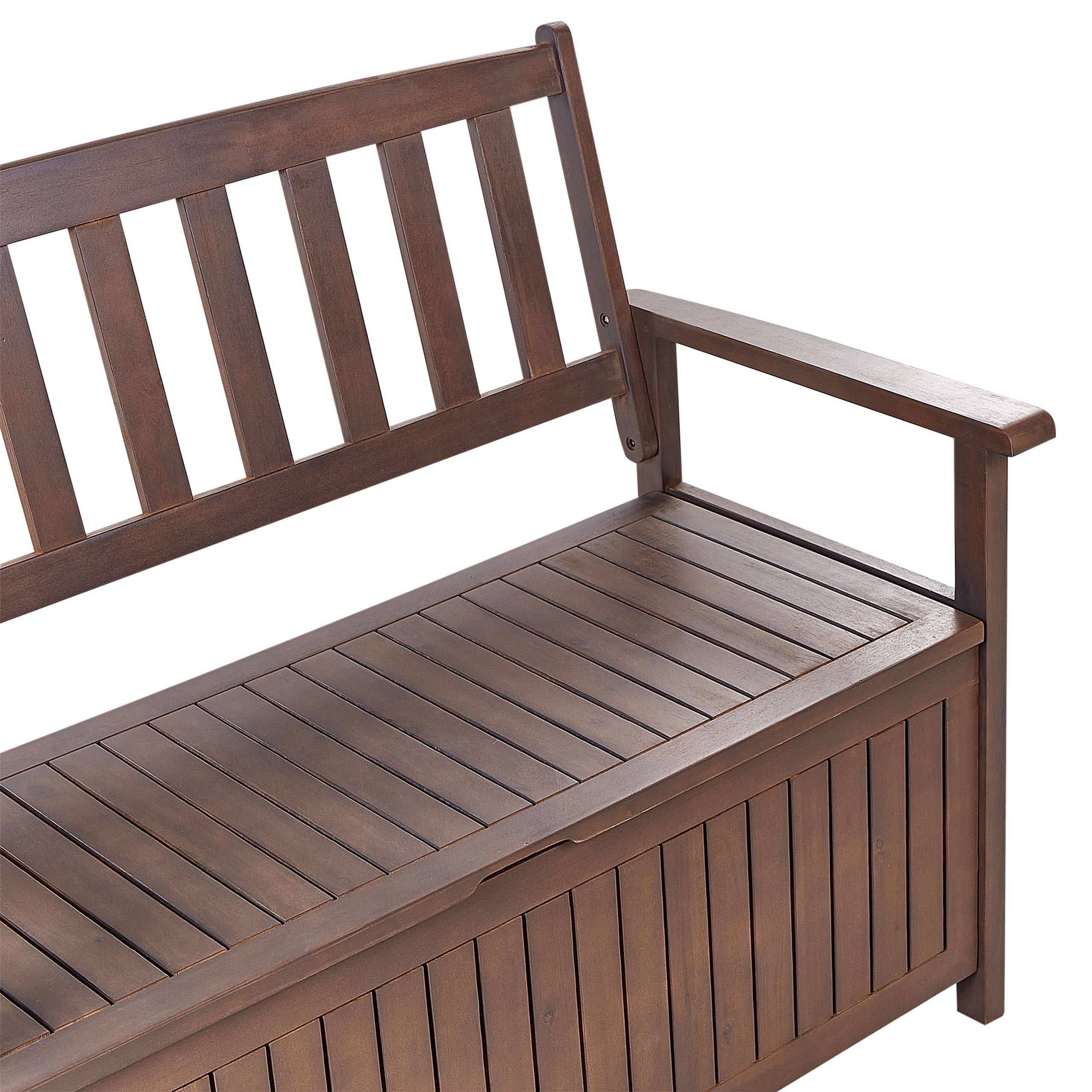 Beliani - Banc, 2 Personnes Acacia Marron foncé SOVANA - Beliani - Imagen 7