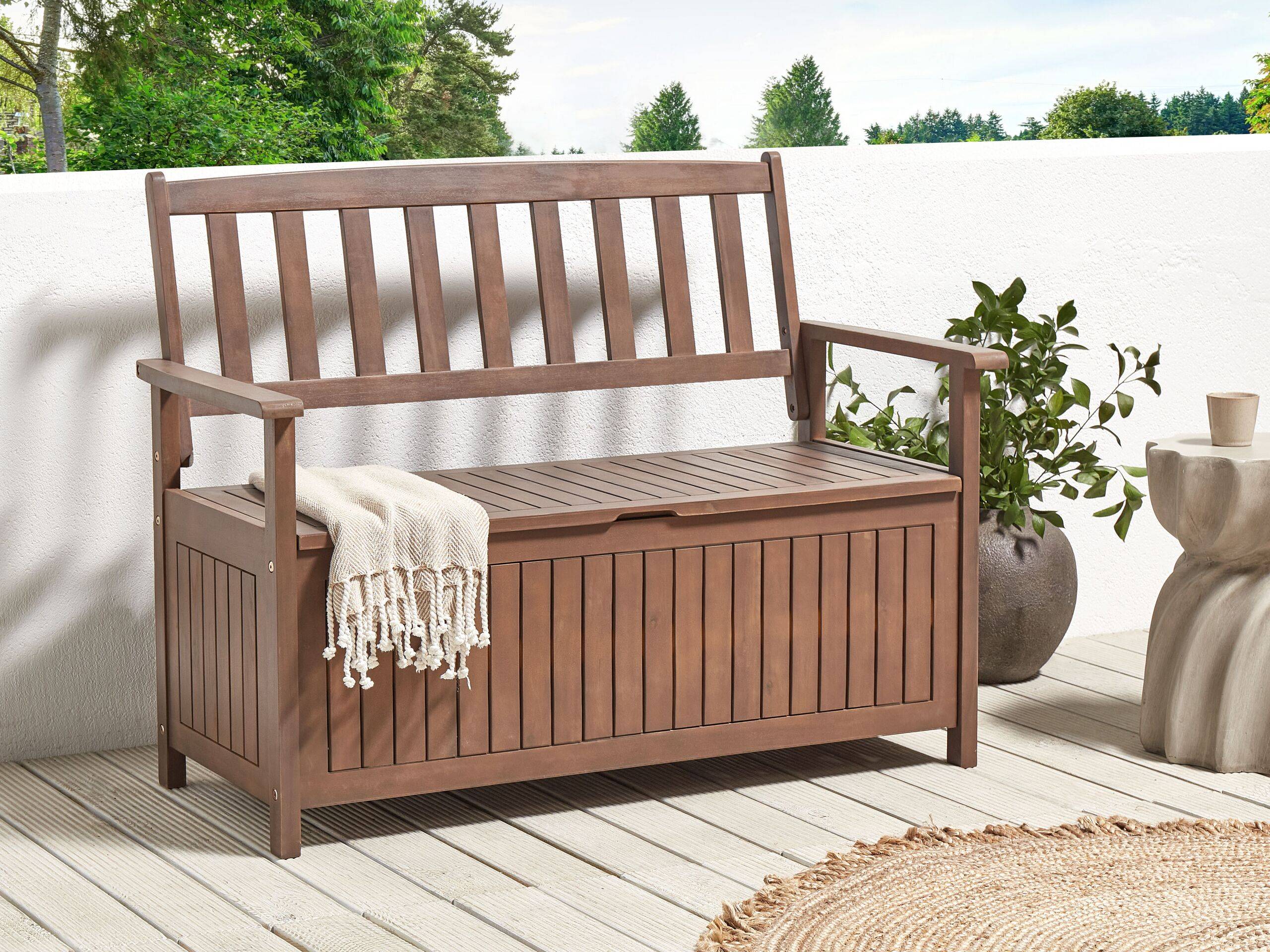 Beliani - Banc, 2 Personnes Acacia Marron foncé SOVANA - Beliani - Imagen 1