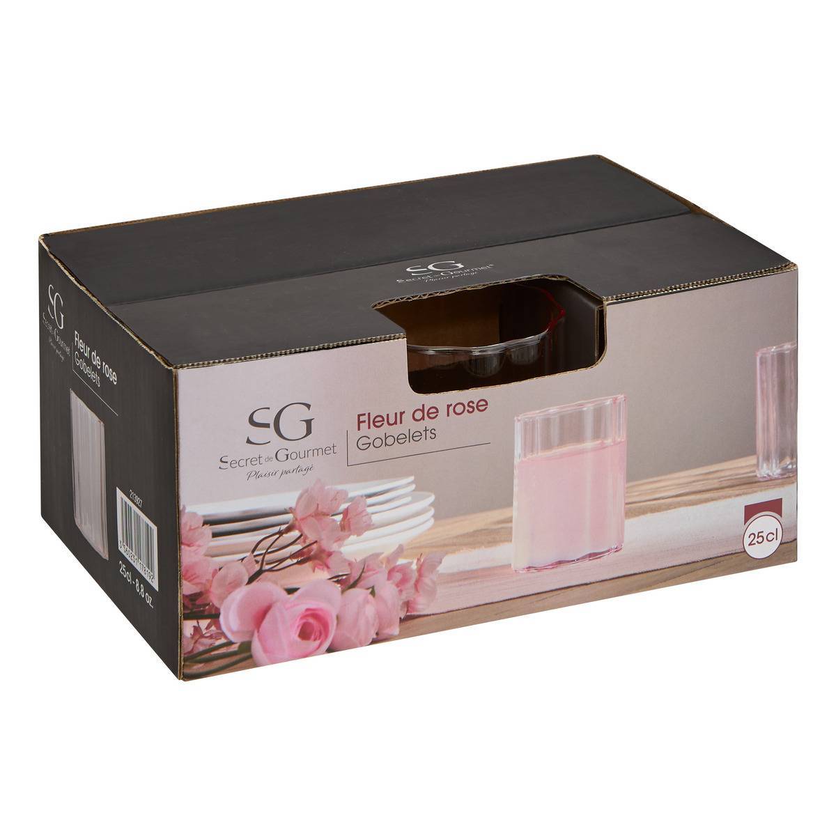 Atmosphera - Lot de 6 Gobelet rose - Atmosphera Créateur d'intérieur - Image 3