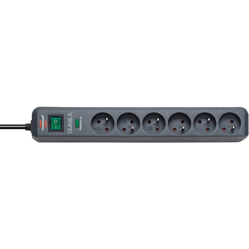 Eco-line - socle 6 prises anthracite 1,4m h05vv-f3g1,5 - parasurt. 13500a - BRENNENSTUHL - 1159291136 BRENNENSTUHL