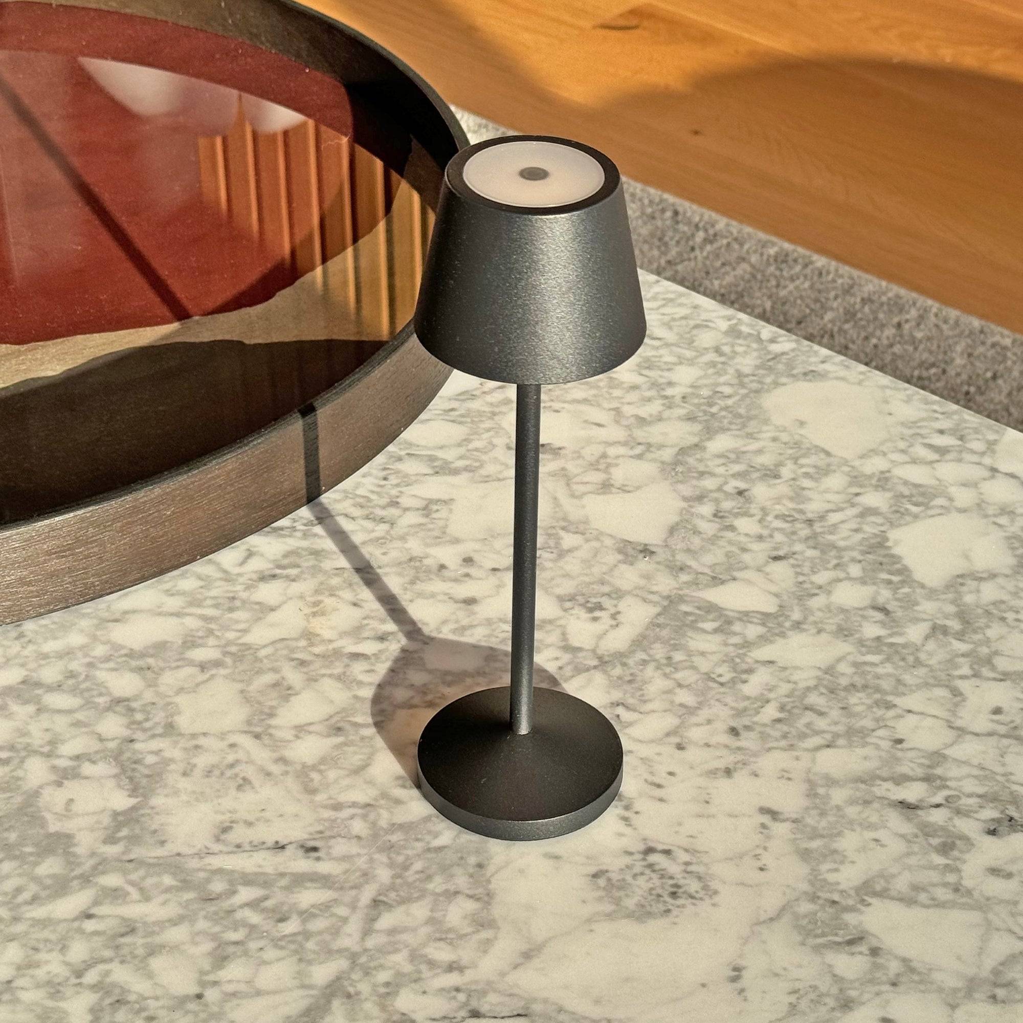 Lumisky - Lampe de table sans fil EMILY Noir H25cm - Imagen 8