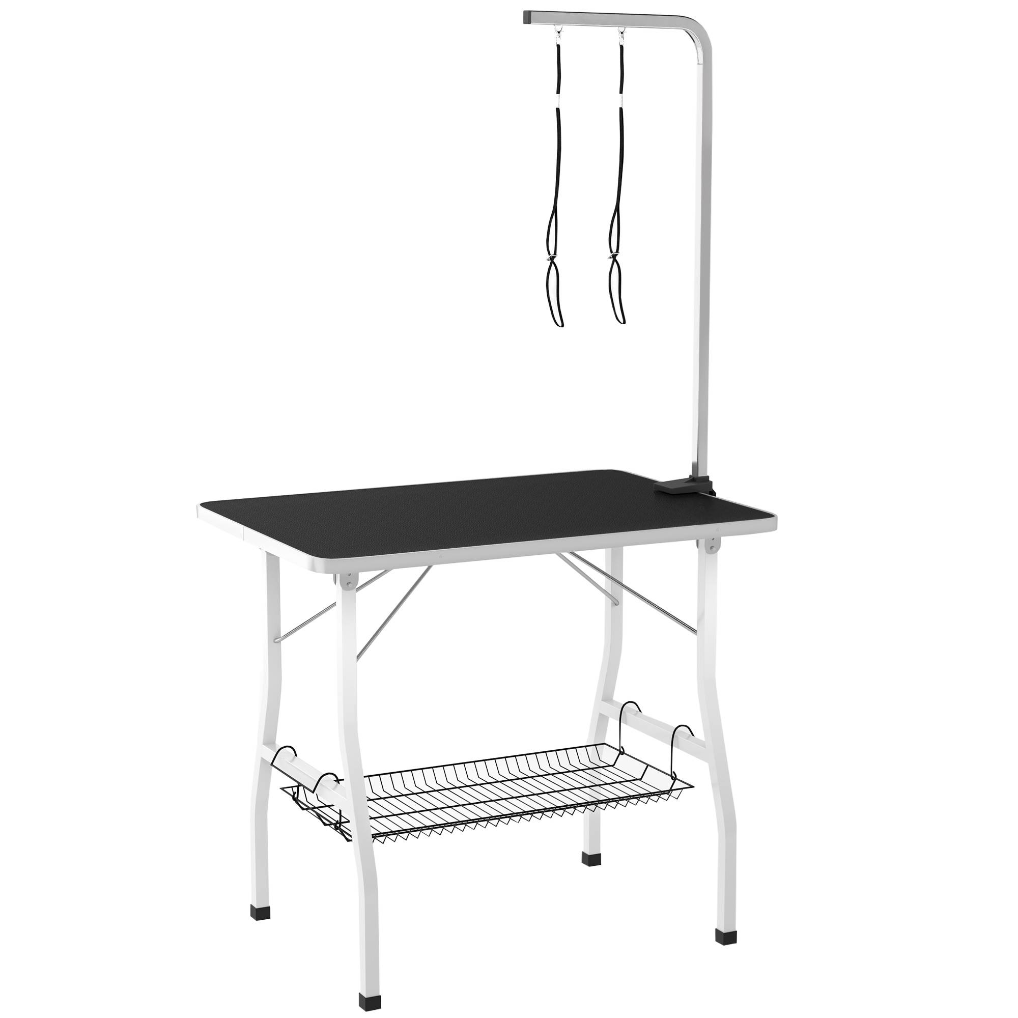 ComfortXL - Table de toilettage chien acier caoutchouc 90 x 60 cm antidérapante pliante - ComfortXL Outdoor Living