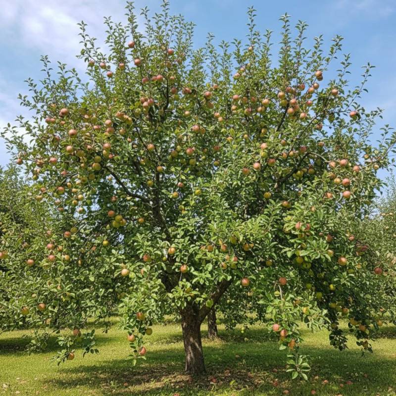 Pommier Calville Blanc - Bon rendement - Pot de 12L - 1/2 tige - 150/175 cm - De 3,00 m à 5,00 m - Imagen 4