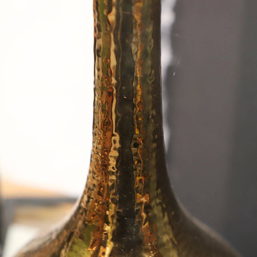 Vase en céramique doré 19 x 43cm Chemin de campagne - Imagen 5