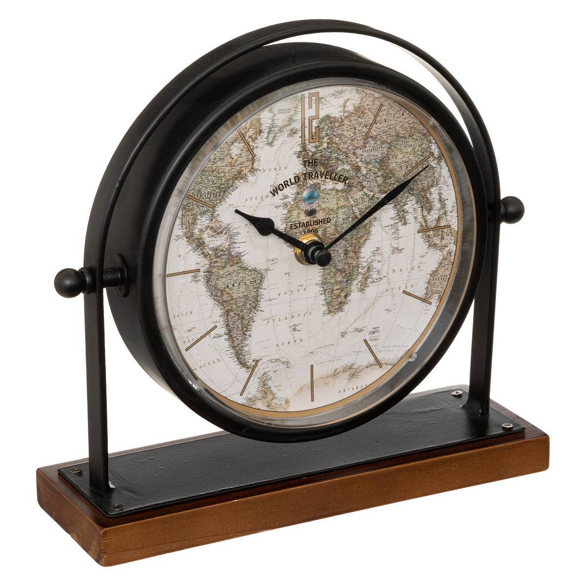Atmosphera - Horloge à poser "Flavia" noir H20cm - Atmosphera Créateur d'intérieur - Imagen 2