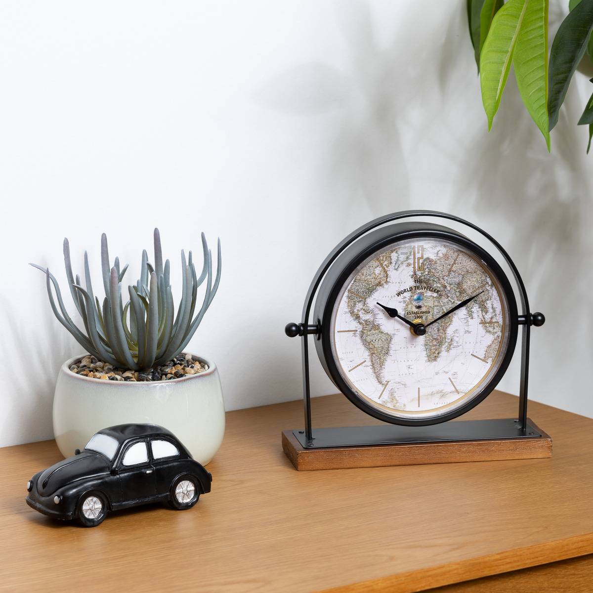 Atmosphera - Horloge à poser "Flavia" noir H20cm - Atmosphera Créateur d'intérieur - Imagen 1