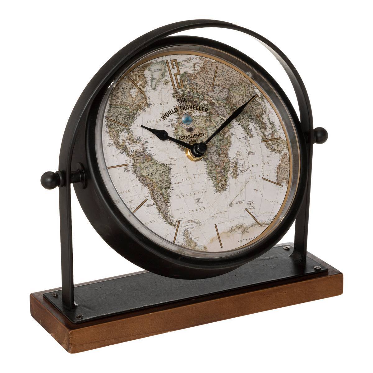 Atmosphera - Horloge à poser "Flavia" noir H20cm - Atmosphera Créateur d'intérieur - Imagen 3