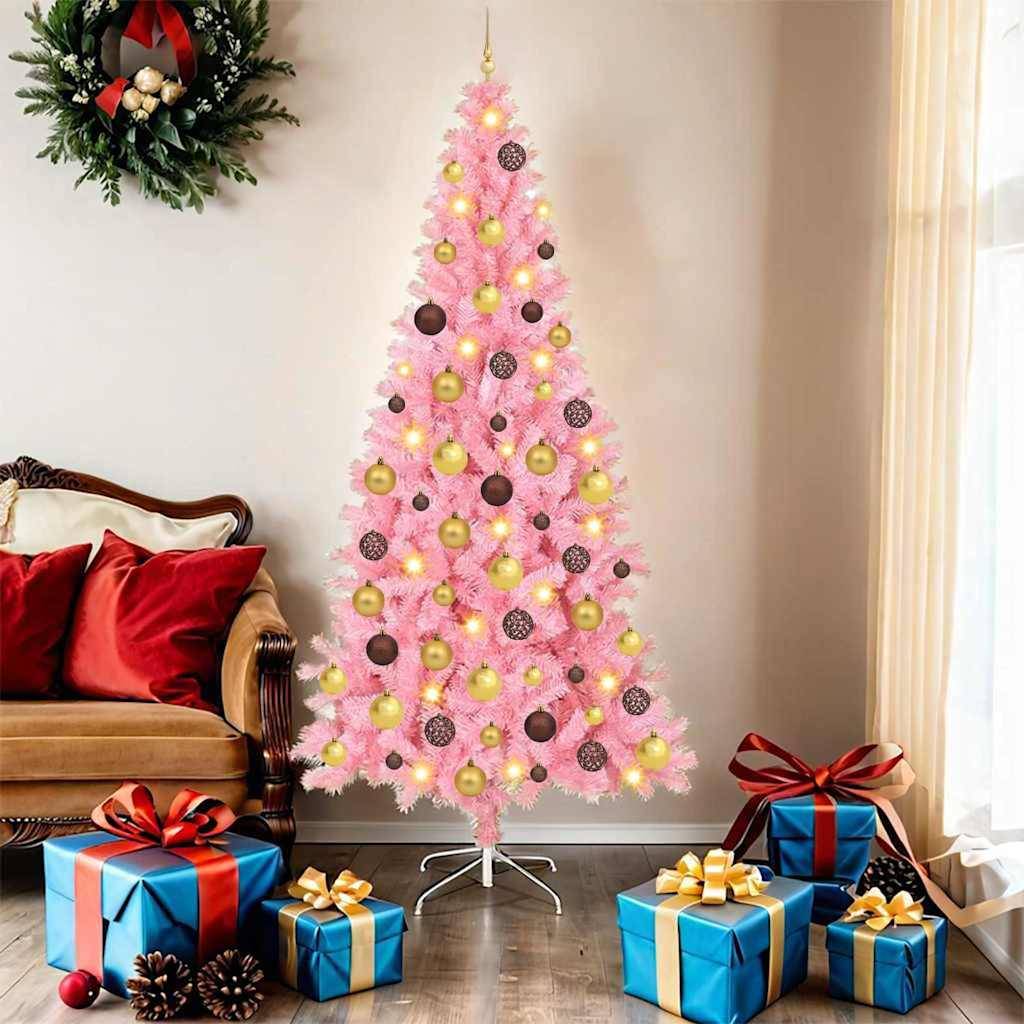Vidaxl - Sapin de Noël Rose 180 cm PVC vidaXL 3396426