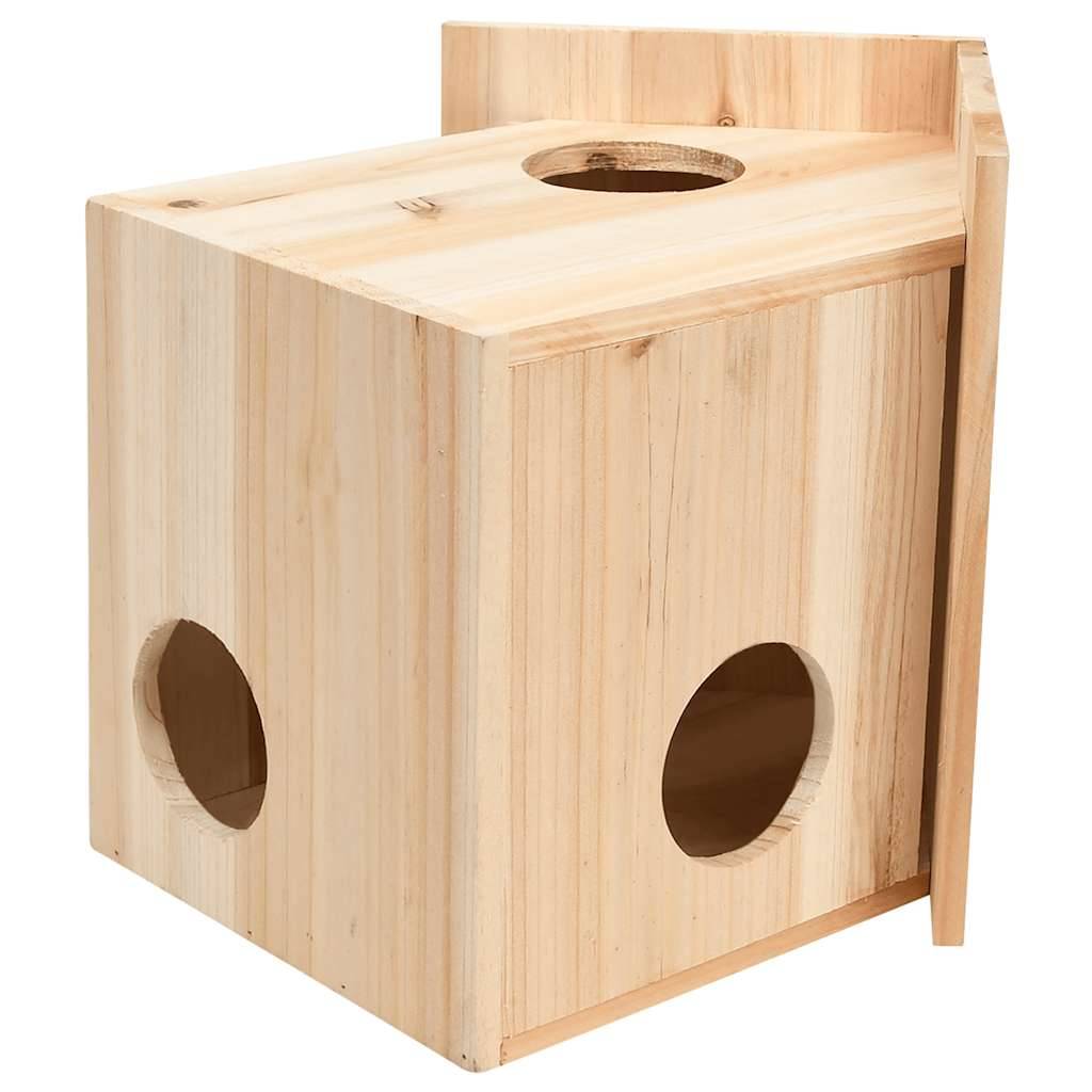 Vidaxl - Maison pour écureuils Bois de sapin massif 26x25x29 cm vidaXL 314821 - Imagen 1