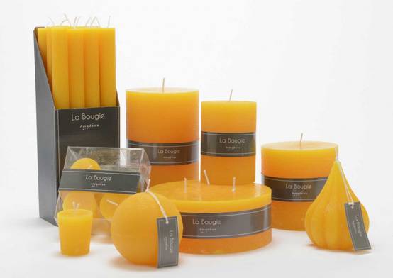 Amadeus - Lot de 4 bougies Votive 4,3 x 4,7 cm moutarde - Image 2
