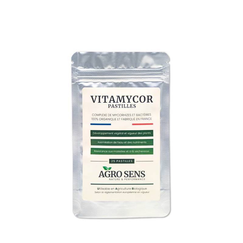 VitaMycor Pastilles - Mycorhizes pour plantations - Agro Sens - Sachet 25 Pastilles
