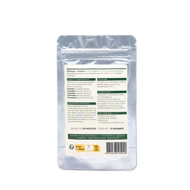 VitaMycor Pastilles - Mycorhizes pour plantations - Agro Sens - Sachet 25 Pastilles - Image 2