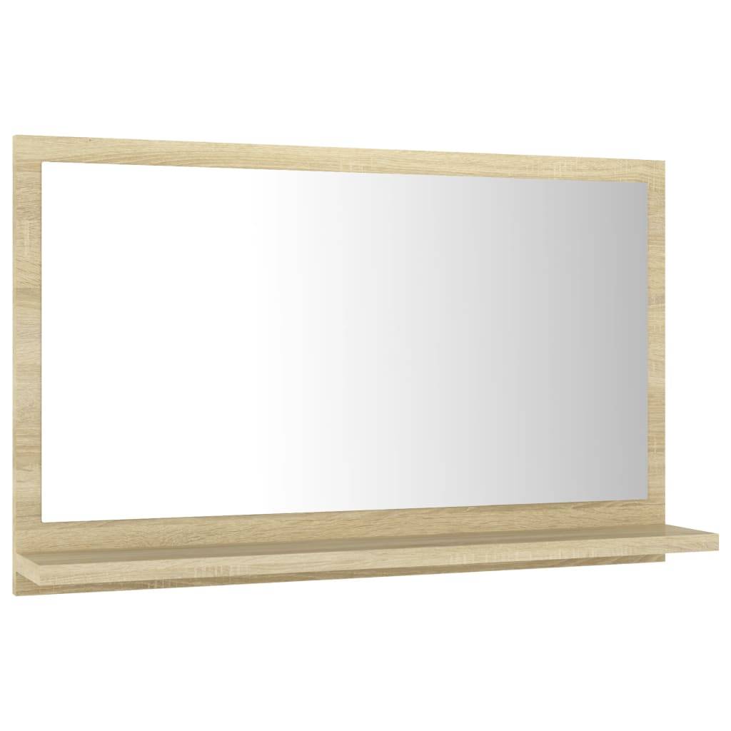 Helloshop26 - Miroir de salle de bain 60x10,5x37 cm aggloméré beige - Imagen 2