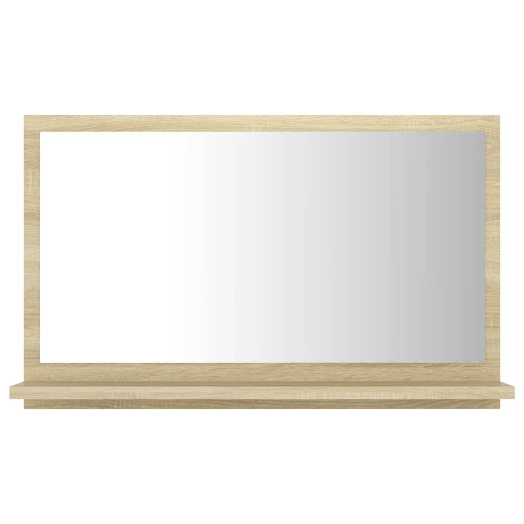 Helloshop26 - Miroir de salle de bain 60x10,5x37 cm aggloméré beige - Imagen 1