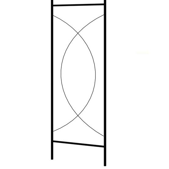 Tonnelle de Jardin Fer Noir Arche à Rosiers Pergola Solide Allée Entrée 150x34x240 cm - ComfortXL Outdoor Living - Image 4