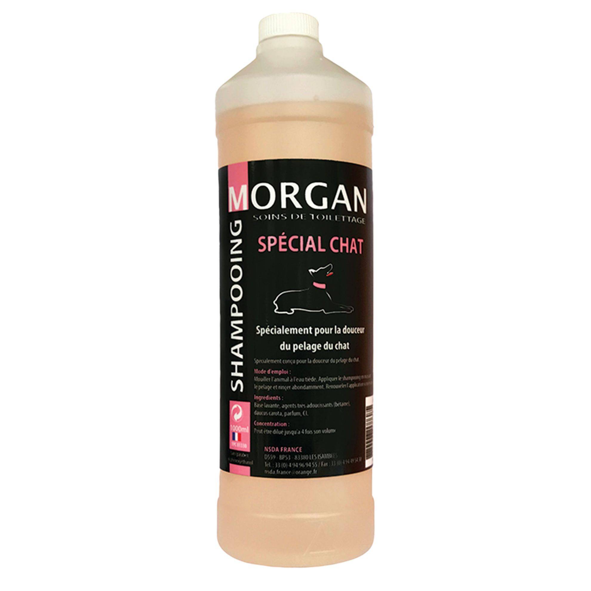 Shampooing spécial chat : 1L MORGAN