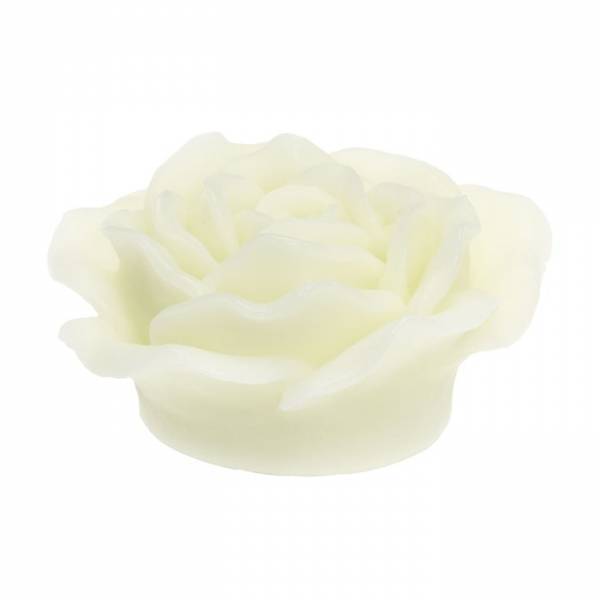 Lotti - Bougie en forme de rose lumineuse cire ivoire à piles LED blanc chaud effet flamme Lotti - Imagen 6