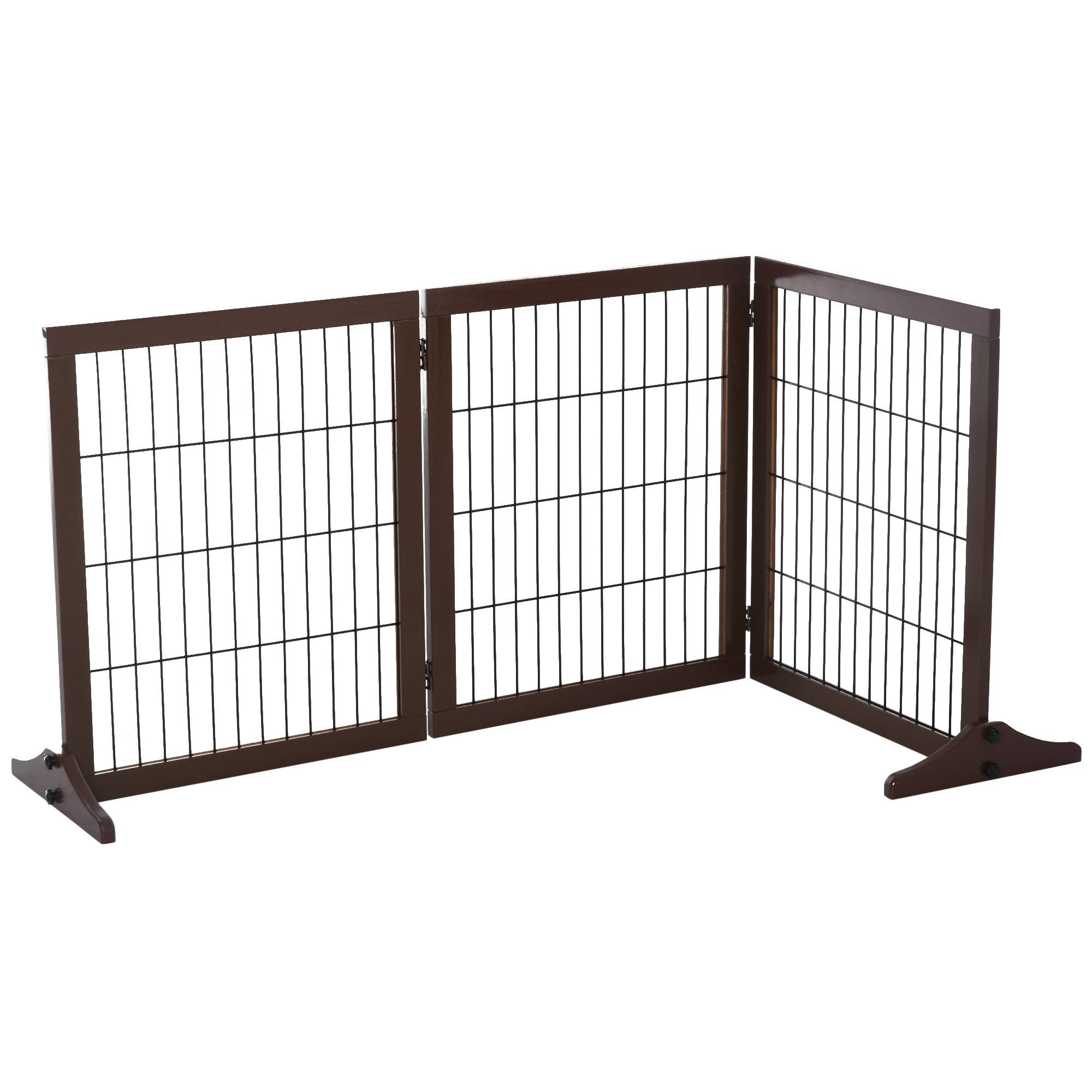 Barrière de sécurité bois de pin brun 185.00 x 36.00 x 71.00 cm - PANGIVO - Image 8