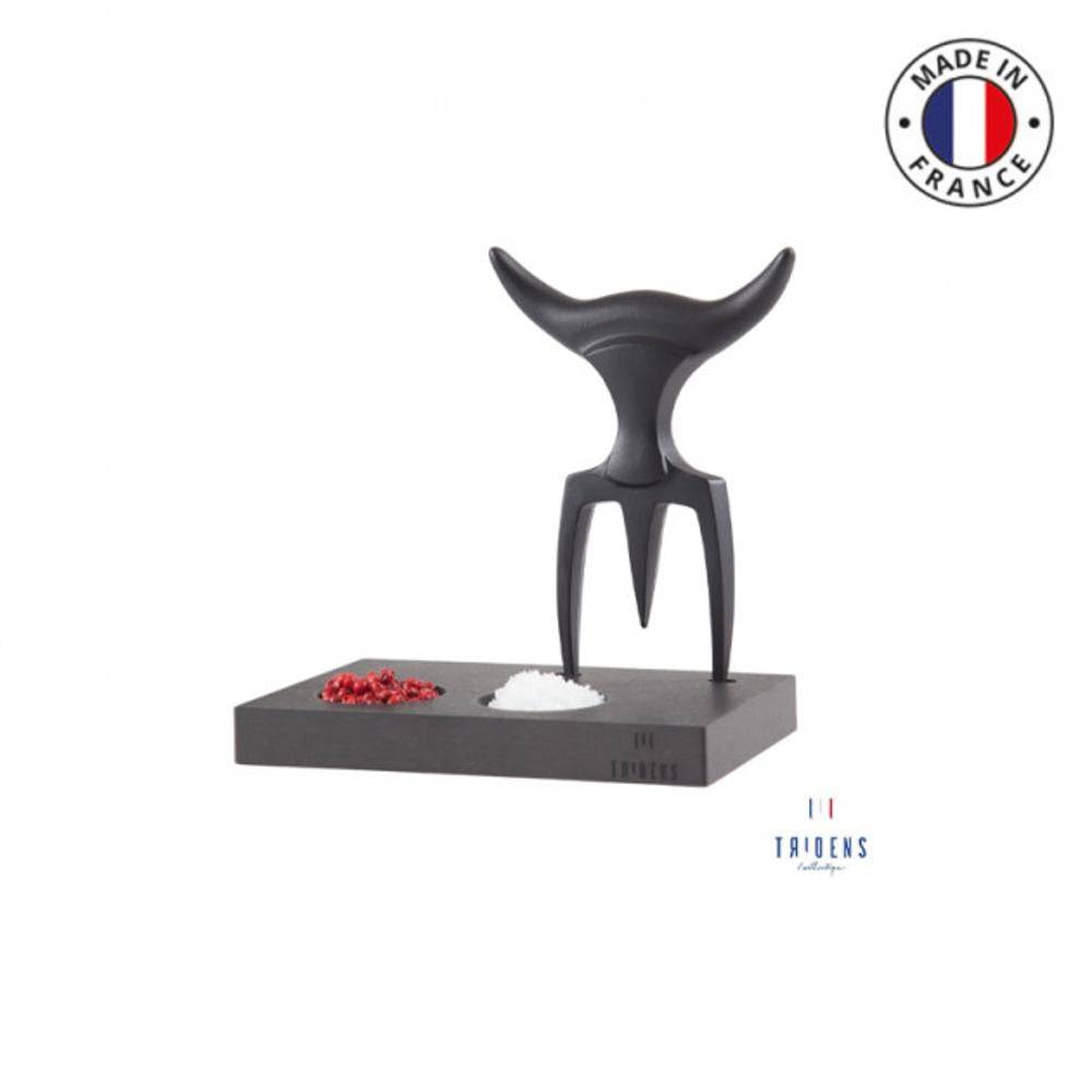 Fourchette à découpe Tridens Onyx socle Paperstone - Imagen 1