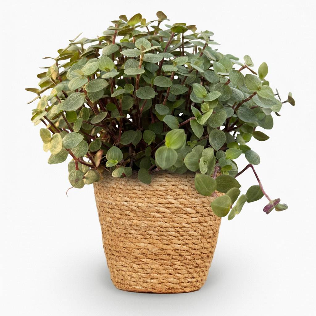 La Green Touch - Callisia repens - Callisie rampante - Panier en jonc de mer inclus - Pot Ø14 cm, H 20 cm - Image 2