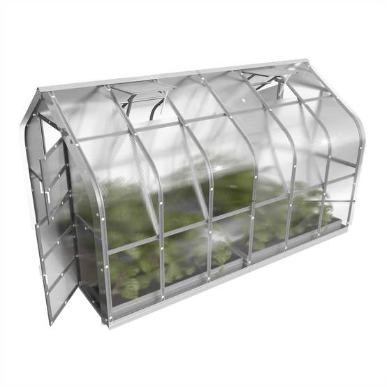 KLASIKA GREENHOUSES - Serre KLASIKA Standard 10m2, 2,5m x 4m, 6 mm avec revêtement en polycarbonate (Avec 2 toits ouvrants automatiques) - Image 6