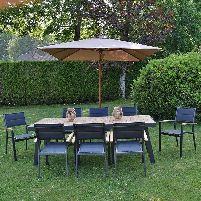 Parasol droit taupe 3x3 m Pegasia - Gecko Jardin - Imagen 5